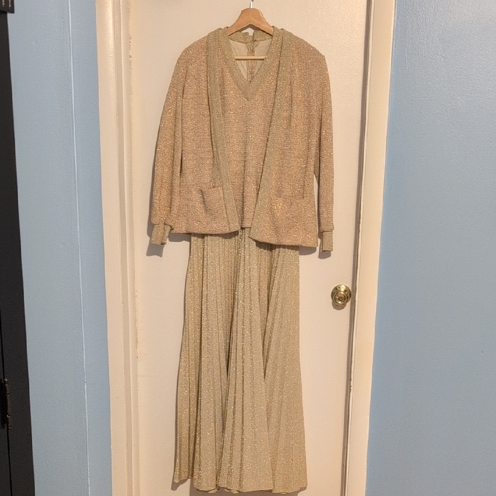 Elegant Gold Two-Piece Set